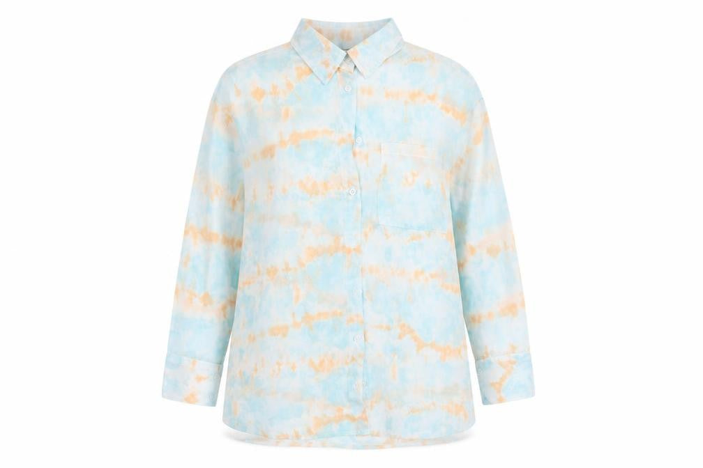 SheIn Womens Multicoloured  Polyester Basic Button-Up Size M Collared