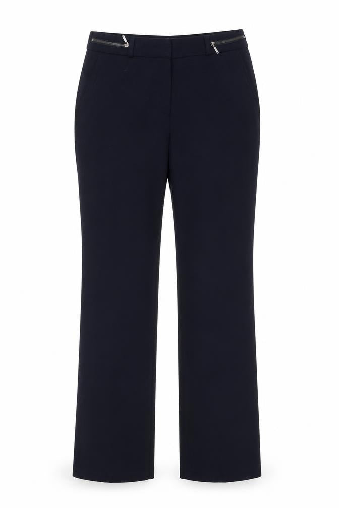 Marks & Spencer Womens Blue  Polyester Dress Pants Trousers Size 8 L31 in Regular