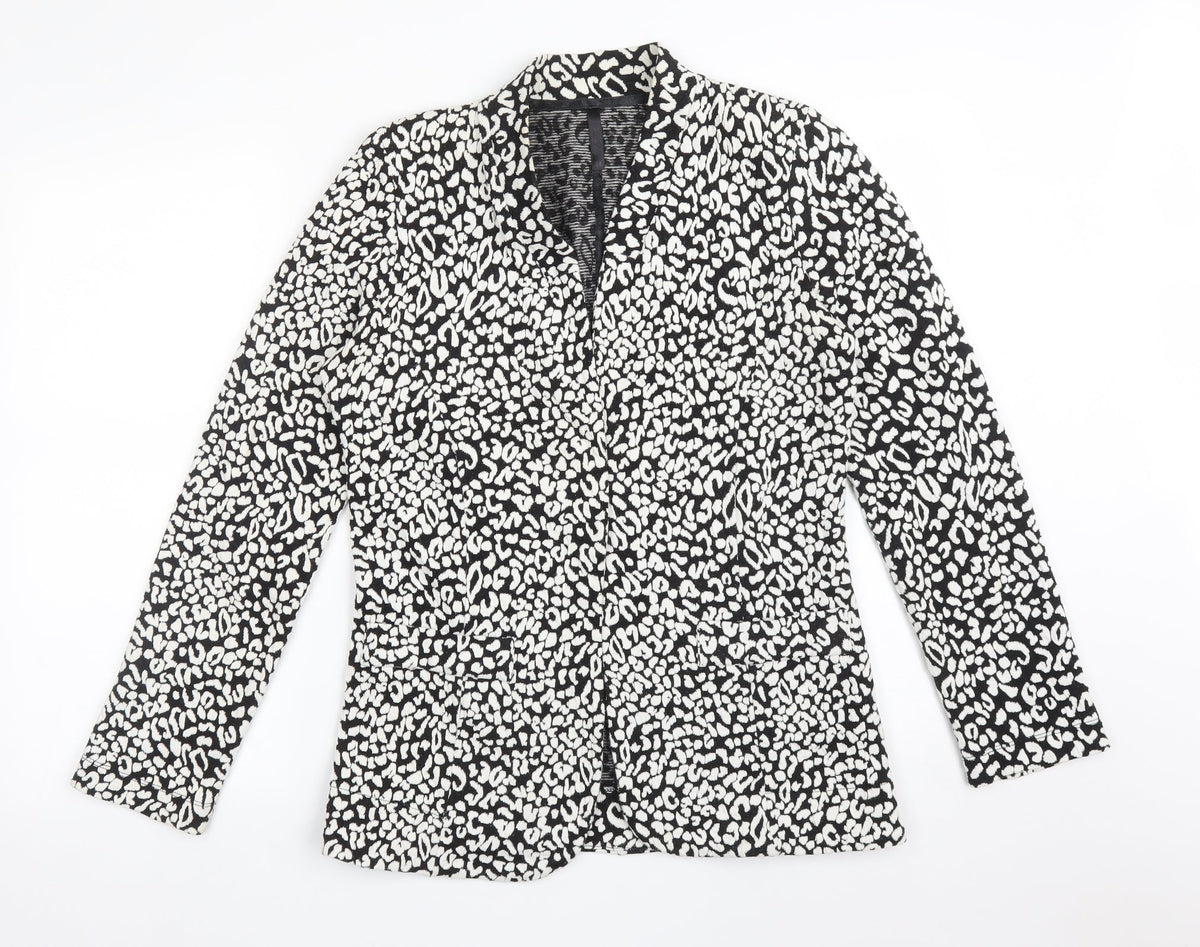 Next Womens Multicoloured Animal Print Cotton Jacket Blazer Size 14