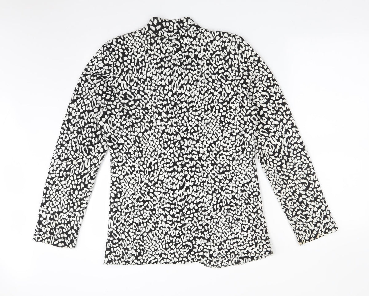 Next Womens Multicoloured Animal Print Cotton Jacket Blazer Size 14