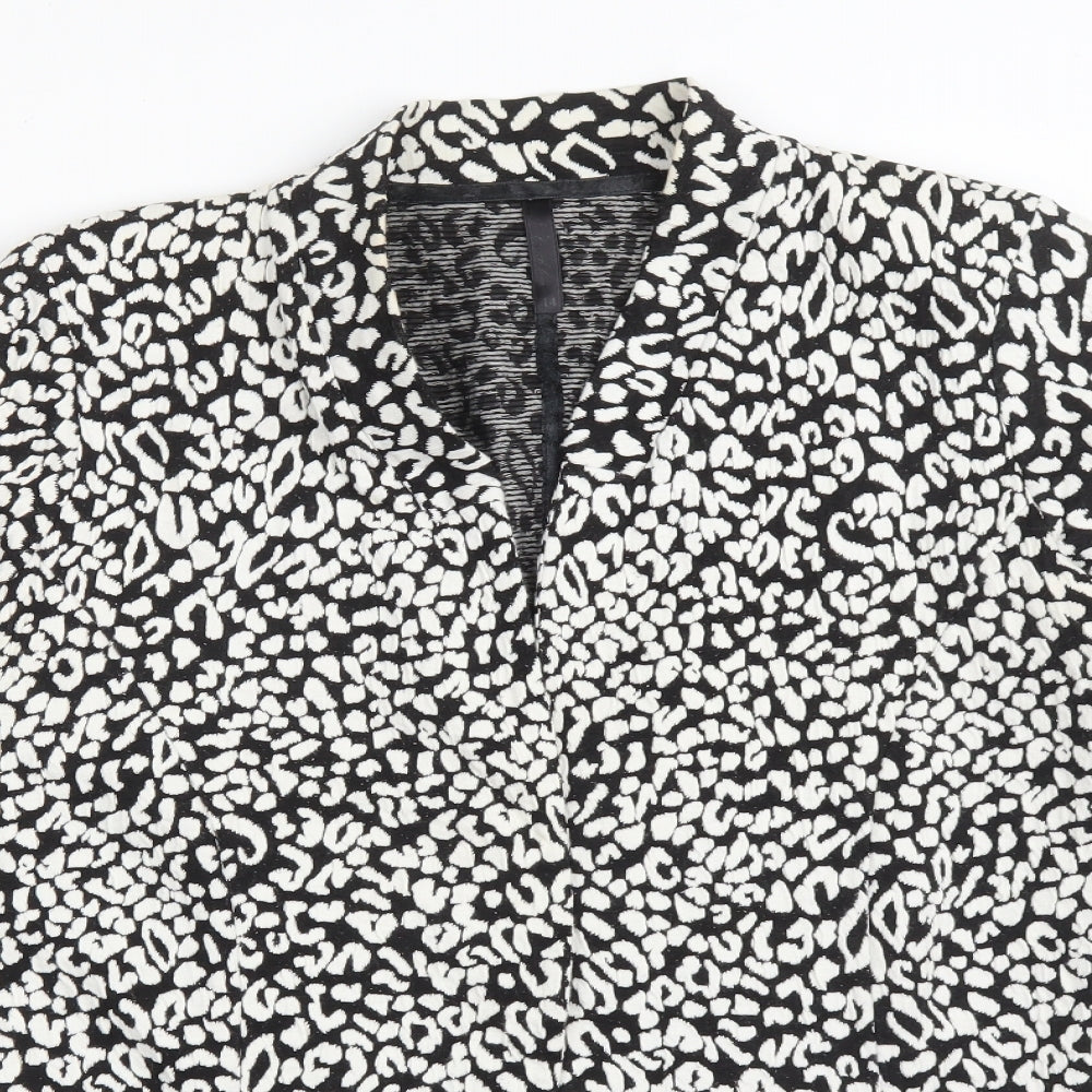 Next Womens Multicoloured Animal Print Cotton Jacket Blazer Size 14