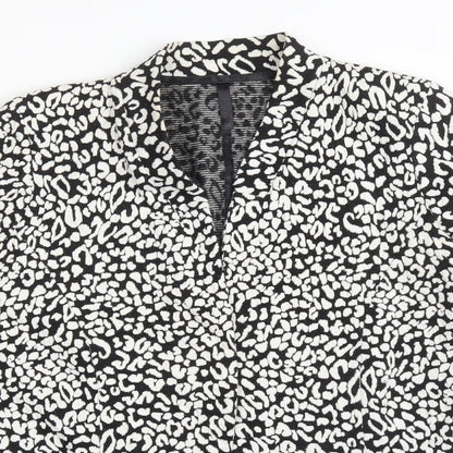 Next Womens Multicoloured Animal Print Cotton Jacket Blazer Size 14