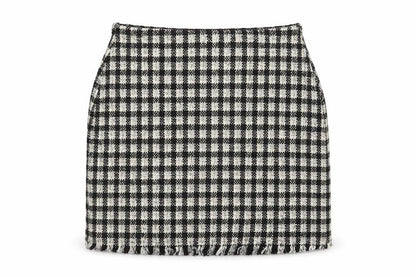 Pull&Bear Womens Multicoloured Check Cotton Straight & Pencil Skirt Size S