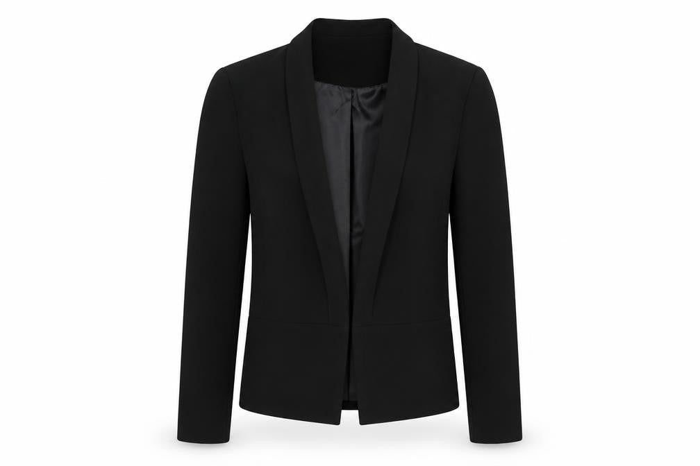 ASOS Womens Black  Polyester Jacket Blazer Size 8