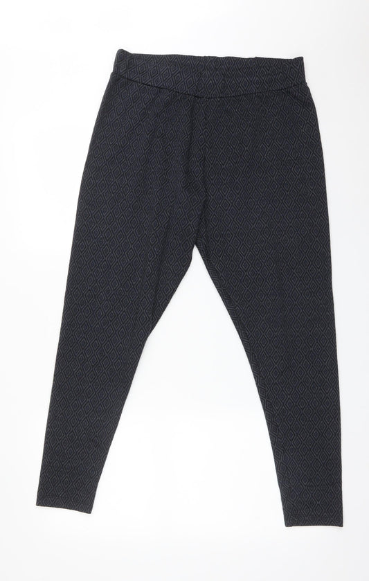 Atmosphere Womens Multicoloured Argyle/Diamond Polyester Jegging Trousers Size 18 L27 in Regular
