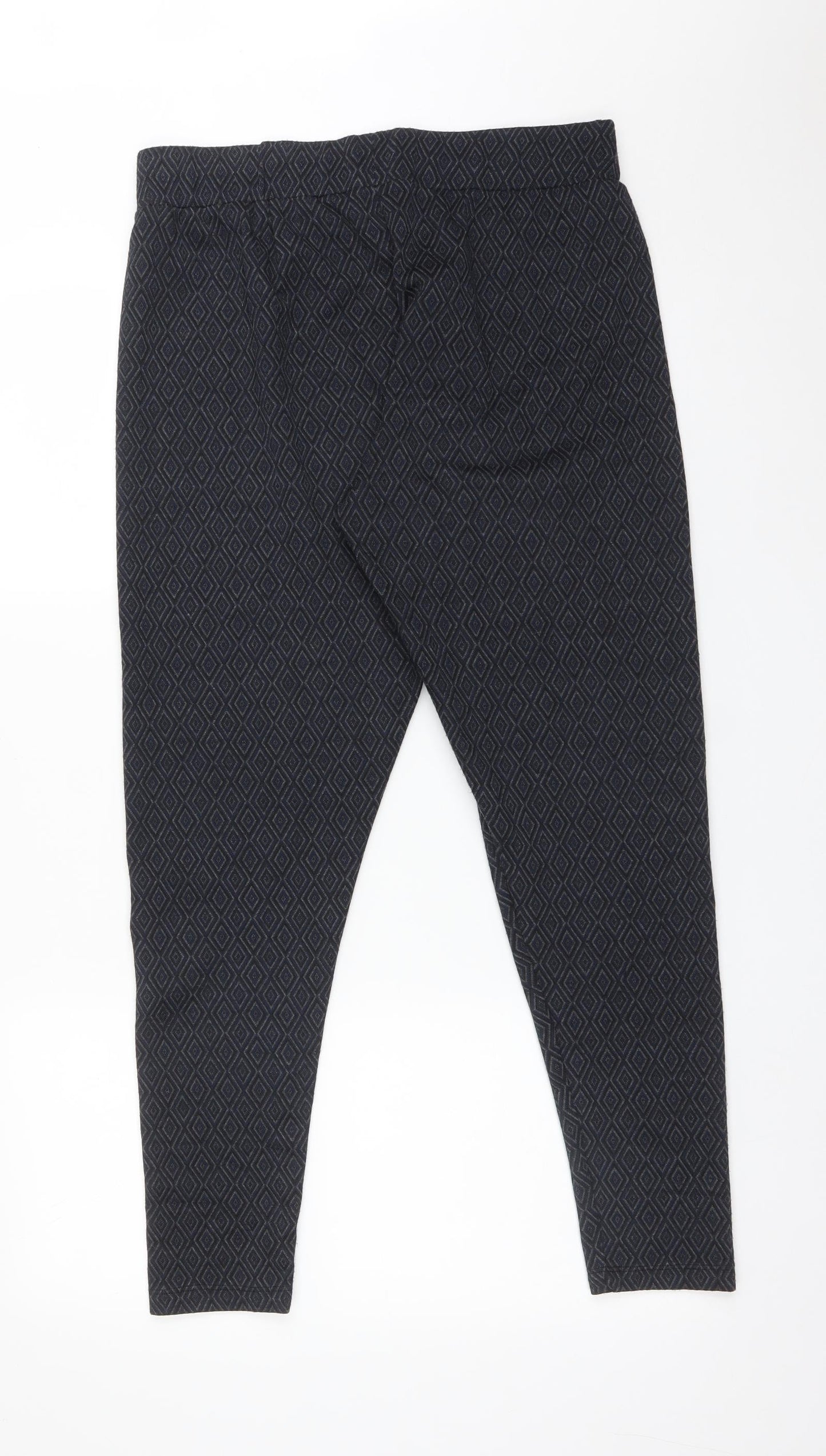 Atmosphere Womens Multicoloured Argyle/Diamond Polyester Jegging Trousers Size 18 L27 in Regular