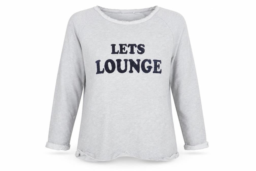 Very Womens Grey Round Neck  Cotton Pullover Jumper Size 14   - Lets Lounge