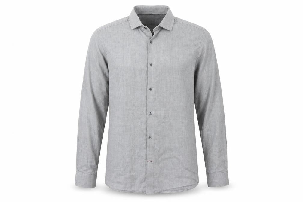 Burton Mens Grey  Cotton  Button-Up Size S Collared