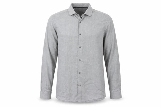 Burton Mens Grey  Cotton  Button-Up Size S Collared