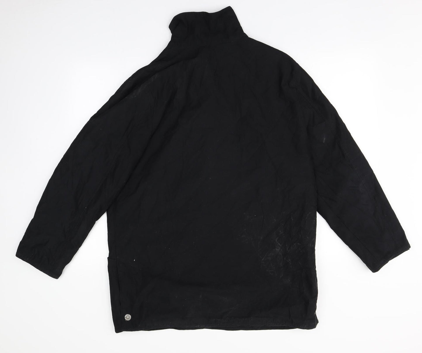 Preworn Womens Black   Overcoat Jacket Size 14
