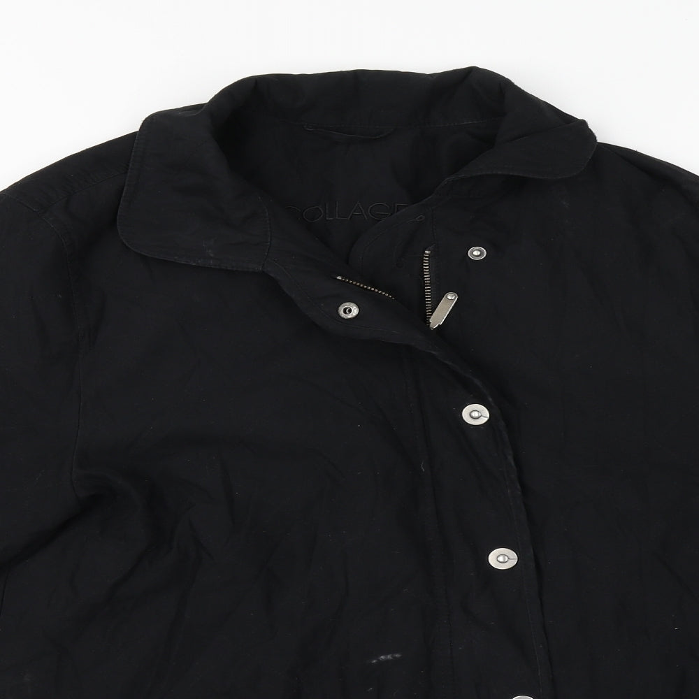 Preworn Womens Black   Overcoat Jacket Size 14