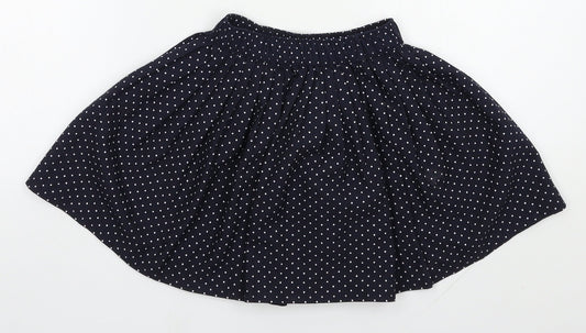 Mothercare Girls Blue Polka Dot Polyester A-Line Skirt Size 5 Years  Regular