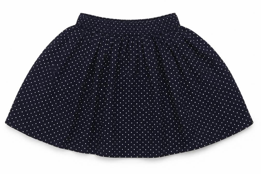Mothercare Girls Blue Polka Dot Polyester A-Line Skirt Size 5 Years  Regular