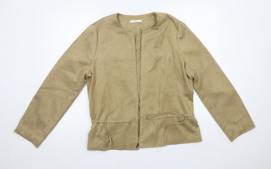 M&S Womens Brown   Jacket Coat Size 16