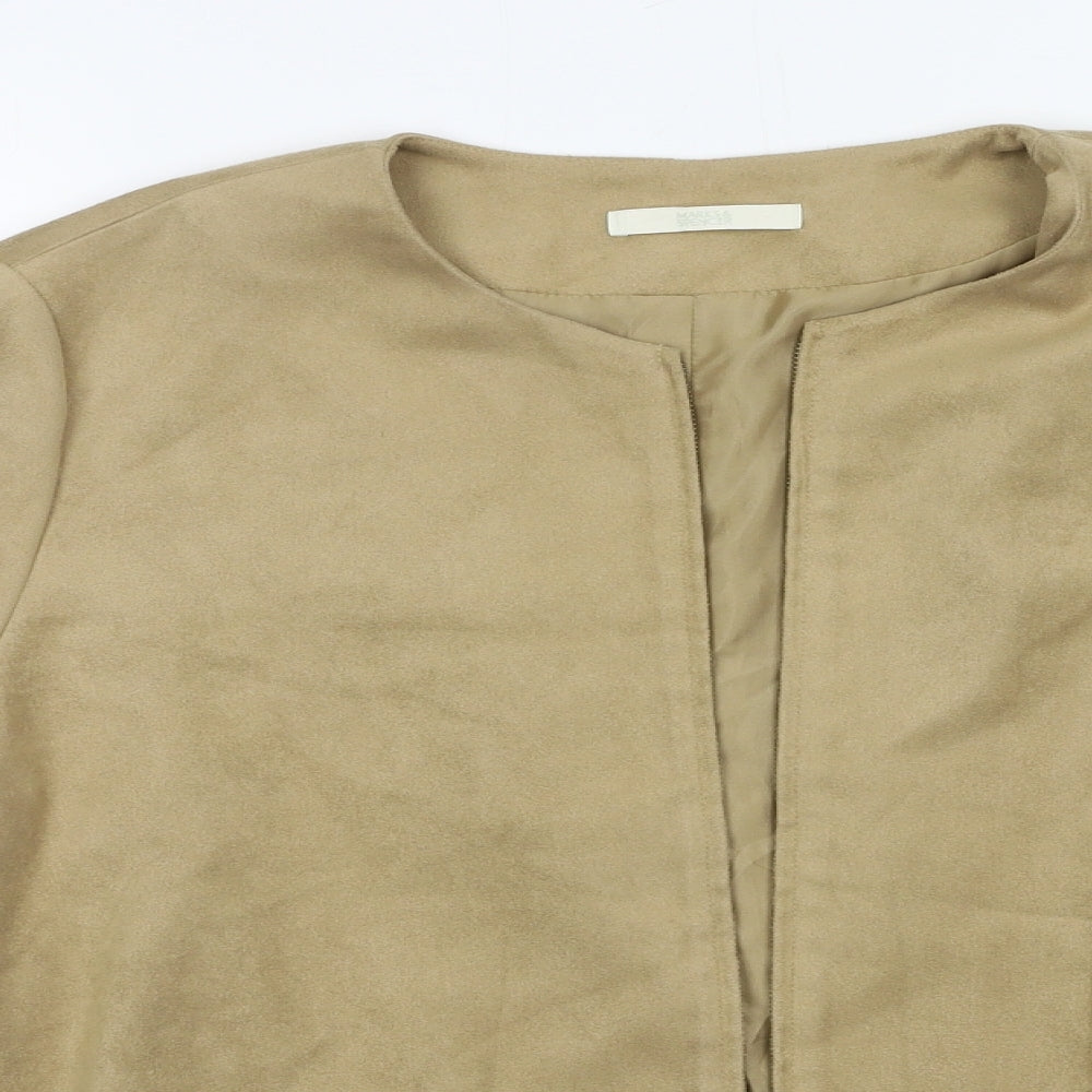M&S Womens Brown   Jacket Coat Size 16