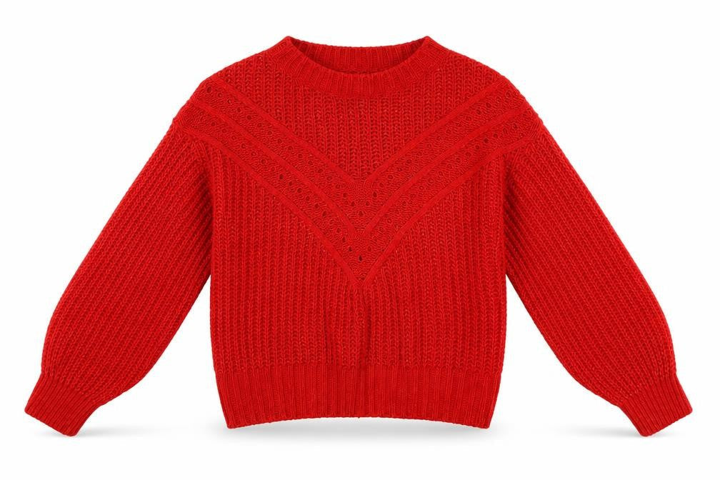 NEXT Womens Red Round Neck  Acrylic Pullover Jumper Size S