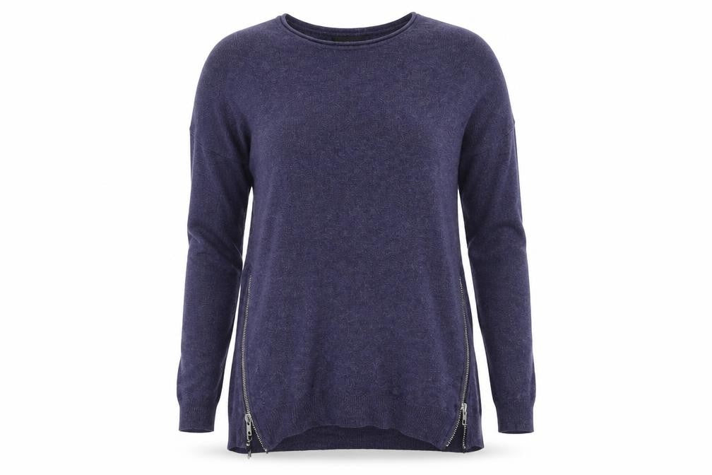 Primark Womens Blue Round Neck  Viscose Pullover Jumper Size 6