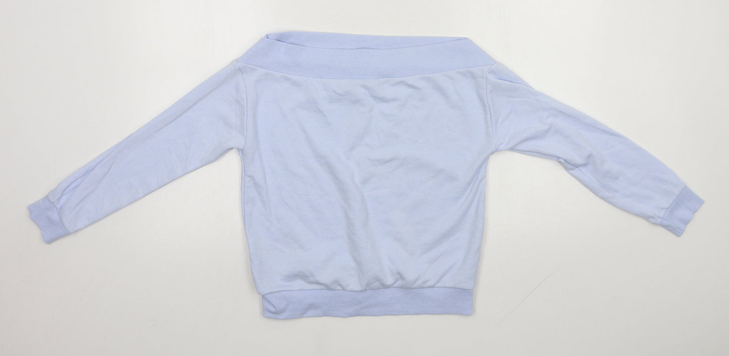 New Look Girls Blue Round Neck  Polyester Pullover Jumper Size 12-13 Years
