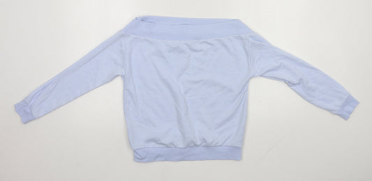New Look Girls Blue Round Neck  Polyester Pullover Jumper Size 12-13 Years