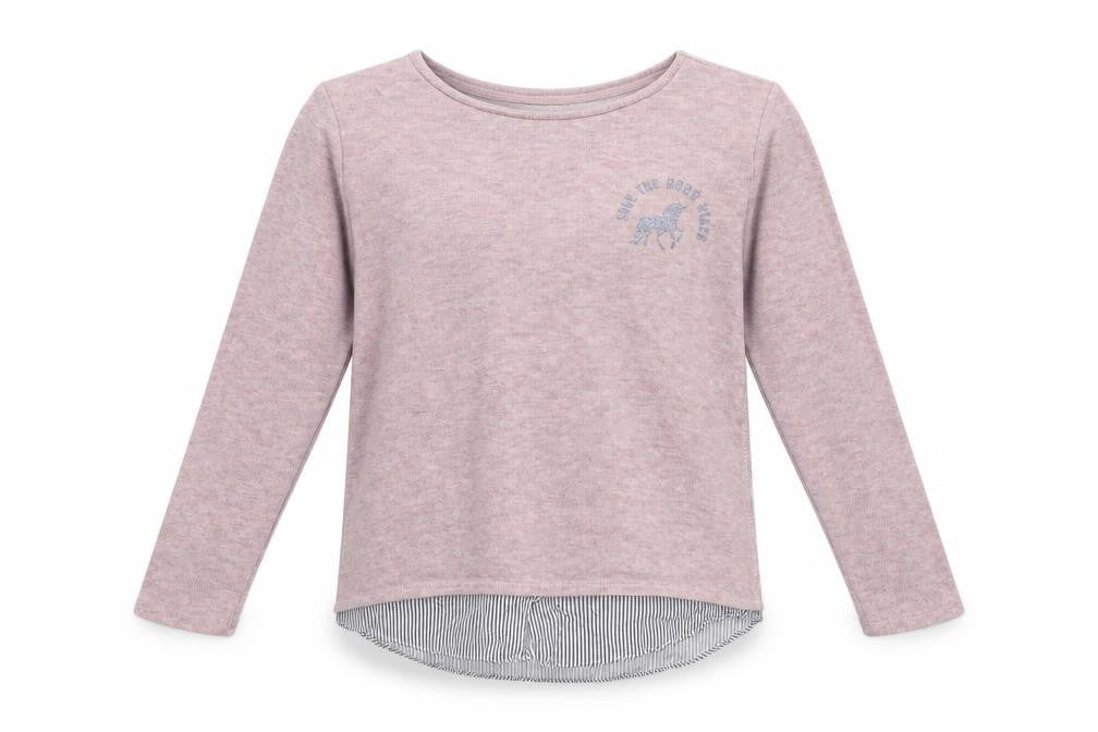 H&M Girls Pink Round Neck  Polyester Pullover Jumper Size 12-13 Years