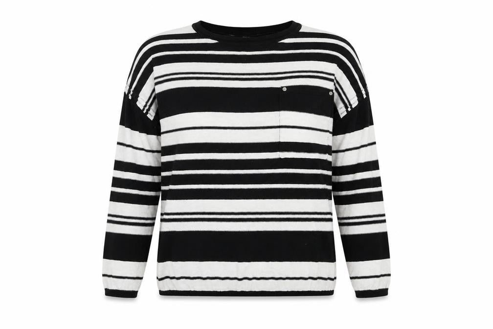 NEXT Womens Multicoloured Round Neck Striped Cotton Pullover Jumper Size 16