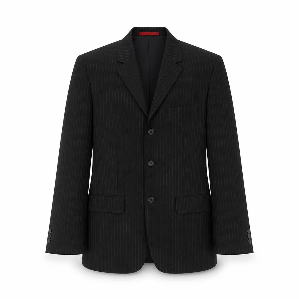 Burton Mens Black Striped  Jacket Blazer Size M
