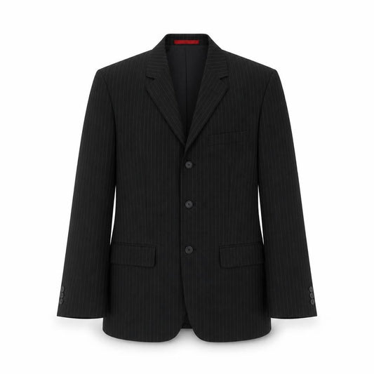 Burton Mens Black Striped  Jacket Blazer Size M