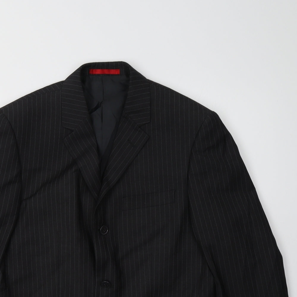 Burton Mens Black Striped  Jacket Blazer Size M