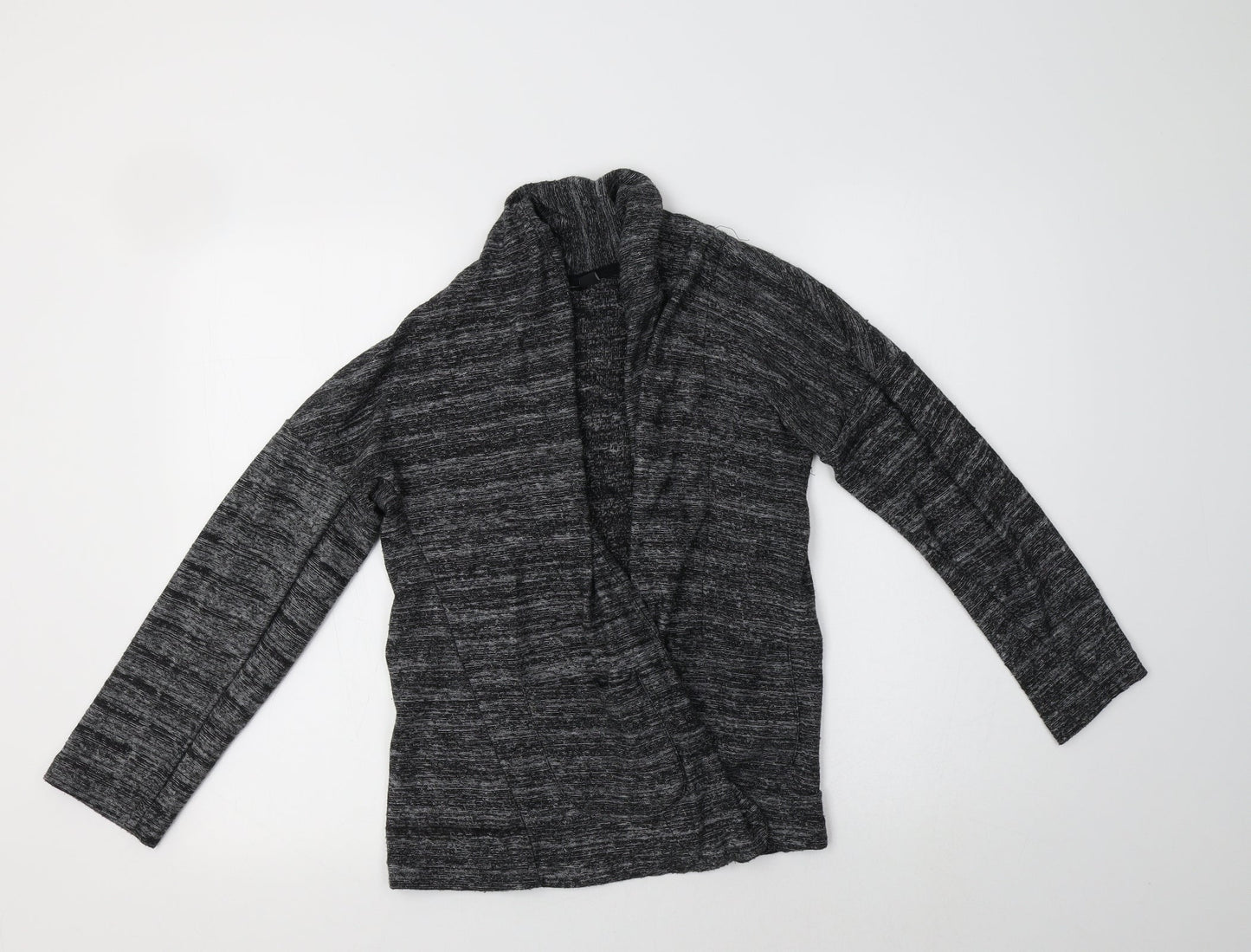 Preworn Womens Grey V-Neck  Cotton Cardigan Jumper Size 10