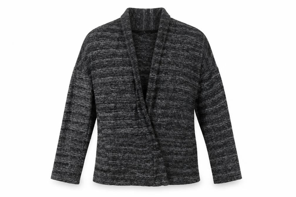 Preworn Womens Grey V-Neck  Cotton Cardigan Jumper Size 10