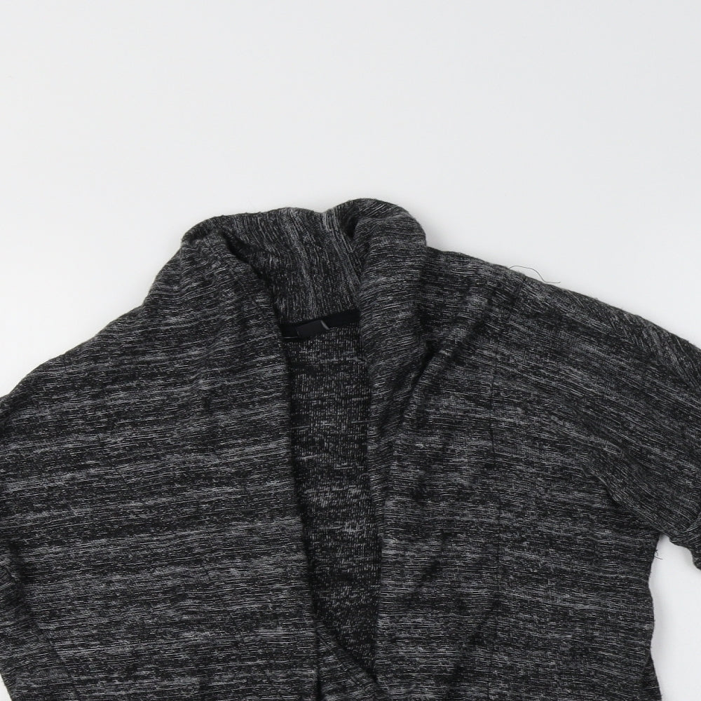 Preworn Womens Grey V-Neck  Cotton Cardigan Jumper Size 10