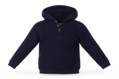 Very Boys Blue  Cotton Pullover Hoodie Size 7 Years