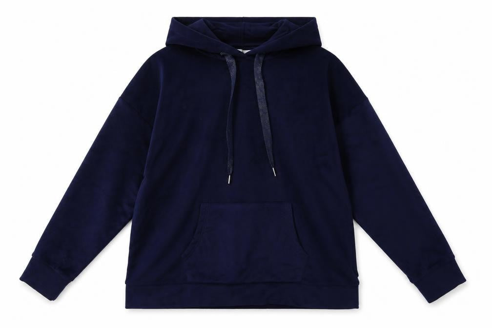 La marquise Womens Blue  Polyester Pullover Hoodie Size M