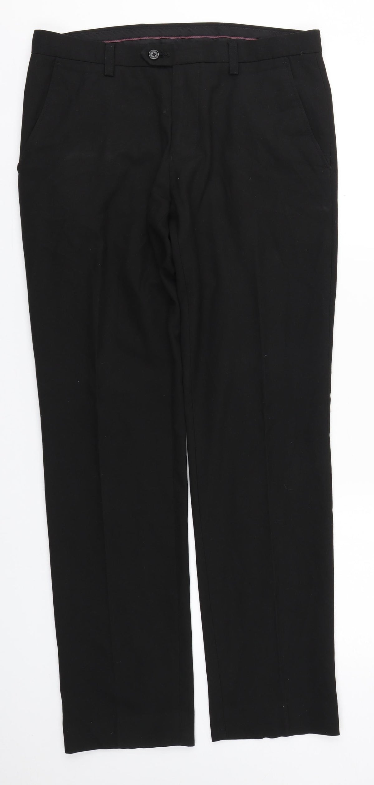 Next Womens Black  Polyester Trousers  Size 30 in L30 in Regular