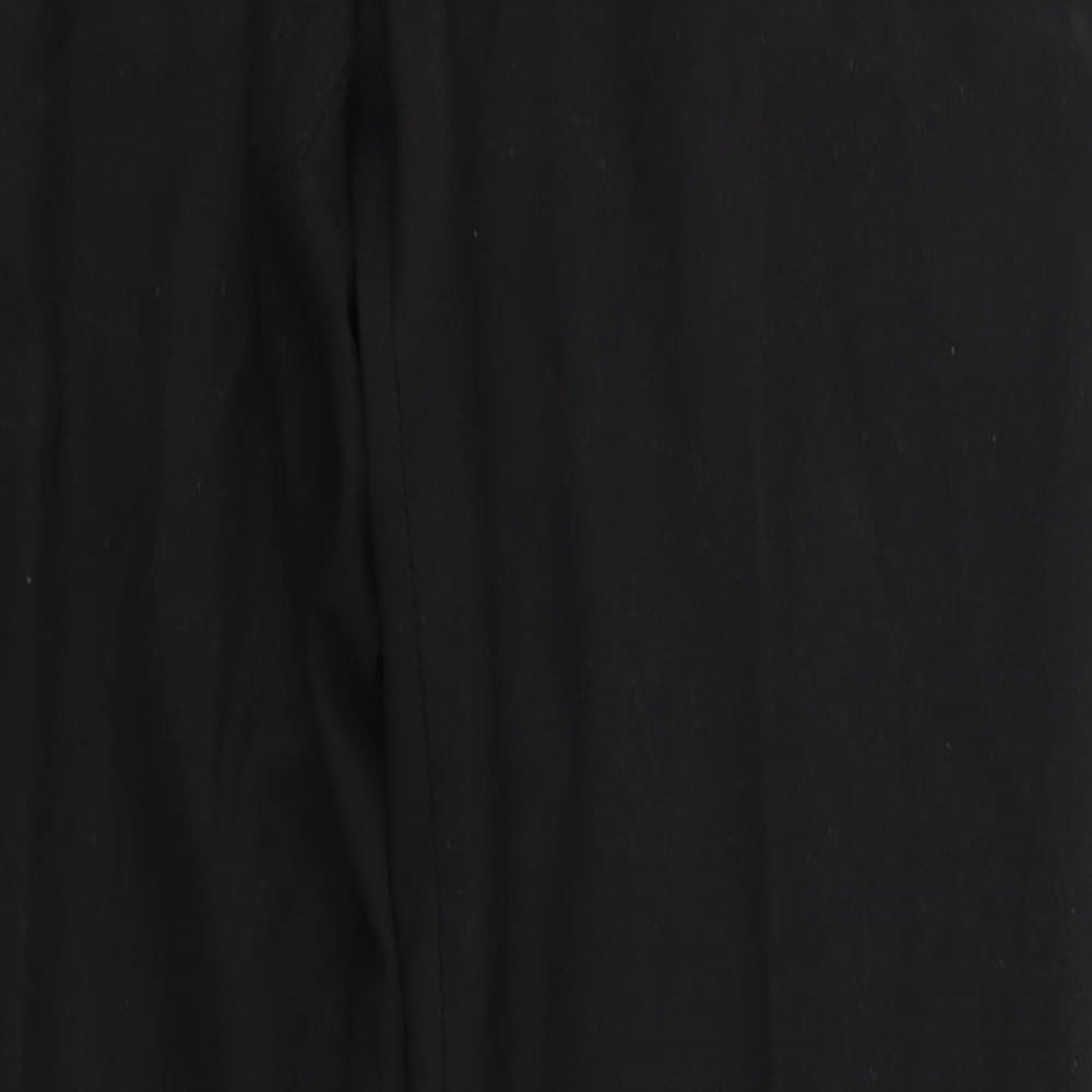 Next Womens Black  Polyester Trousers  Size 30 in L30 in Regular