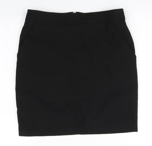 New Look Girls Black  Polyester Straight & Pencil Skirt Size 12 Years  Regular