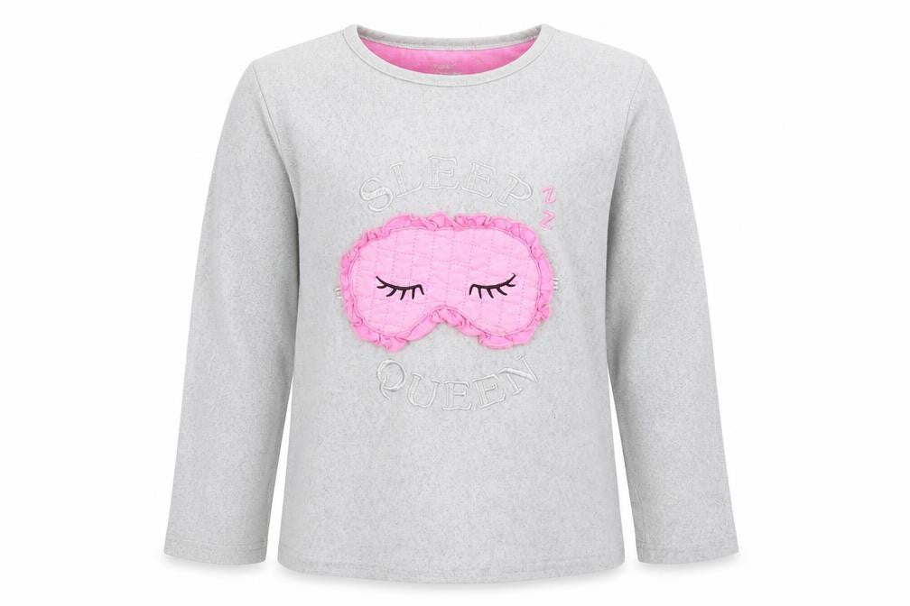 Primark Girls Grey   Top Pyjama Top Size 10-11 Years   - Sleep Queen