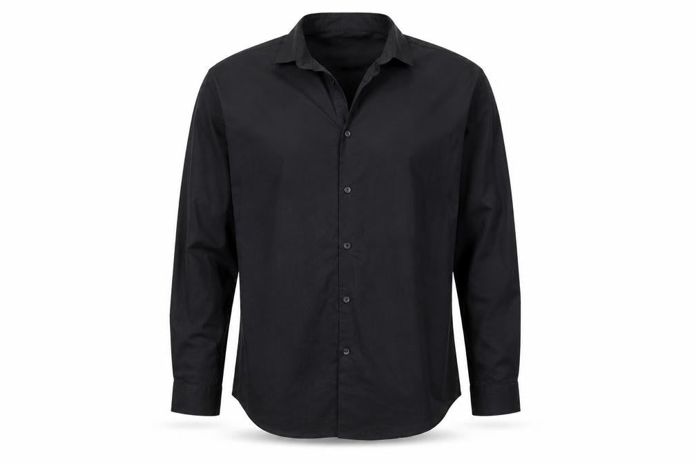 Primark Mens Black  Polyester  Button-Up Size 16 Collared