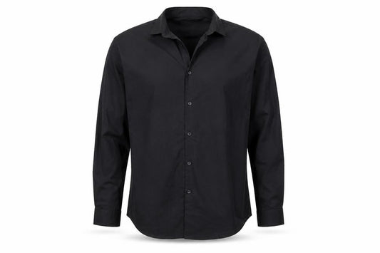 Primark Mens Black  Polyester  Button-Up Size 16 Collared