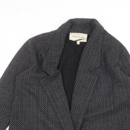 River Island Womens Black Polka Dot  Jacket  Size 10