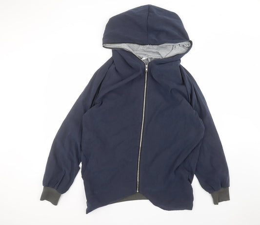 tessara Mens Blue   Parka Coat Size M