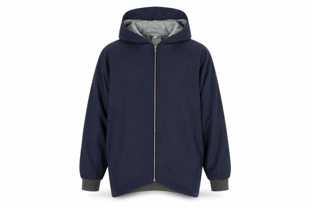 tessara Mens Blue   Parka Coat Size M