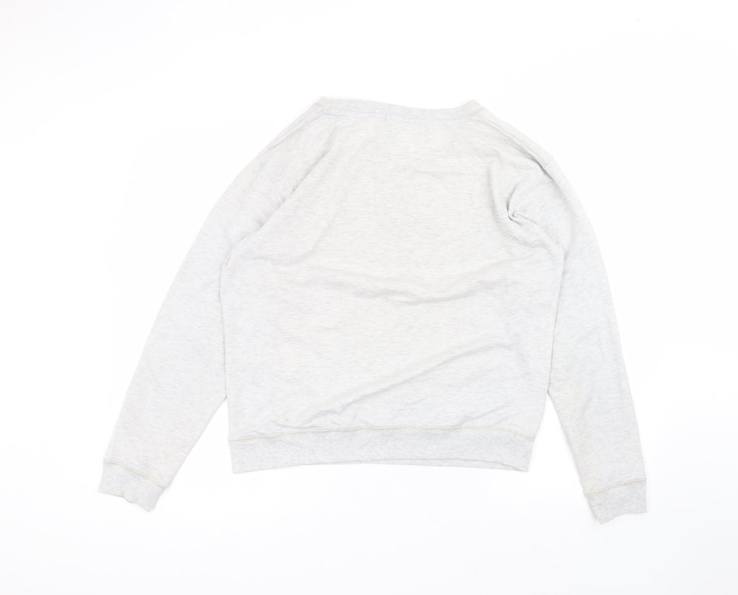 New Look Womens Grey Round Neck  Polyester Pullover Jumper Size 12