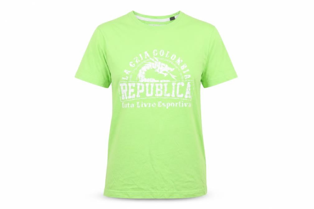 Petrolium Womens Green  Cotton Basic T-Shirt Size S Round Neck