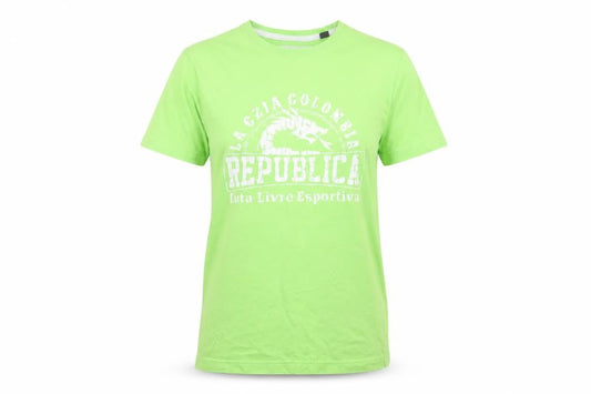 Petrolium Womens Green  Cotton Basic T-Shirt Size S Round Neck