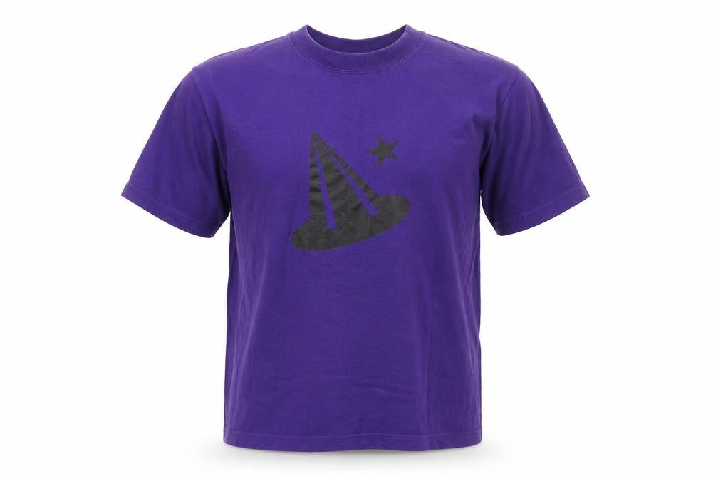 BLUE MAE Mens Purple  Cotton  T-Shirt Size M Round Neck