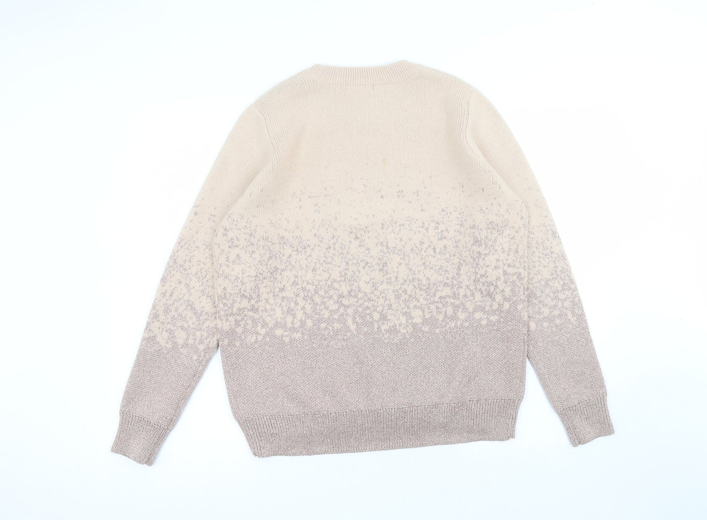 H&M Womens Pink Round Neck  Acrylic Pullover Jumper Size L