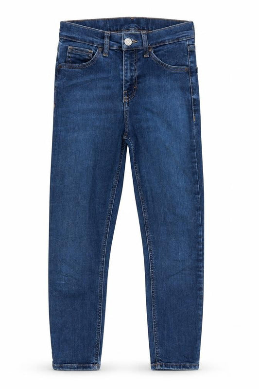 Topshop Womens Blue  Cotton Skinny Jeans Size 25 in L26 in Regular  - Mid Blue