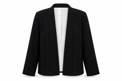 W by BHS Womens Black   Jacket  Size 16   - Subtle waterfall effect