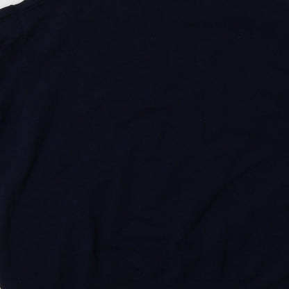 Preloved NEXT Mens Blue Crew Neck  Cotton Pullover Jumper Size L - Label